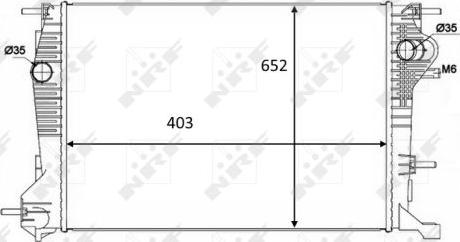 NRF 58488 - Радіатор, охолодження двигуна autocars.com.ua