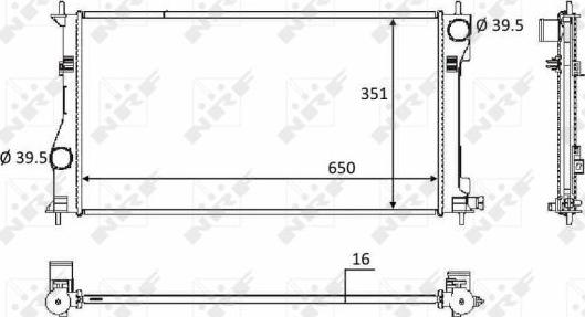 NRF 58558 - Радиатор, охлаждение двигателя avtokuzovplus.com.ua