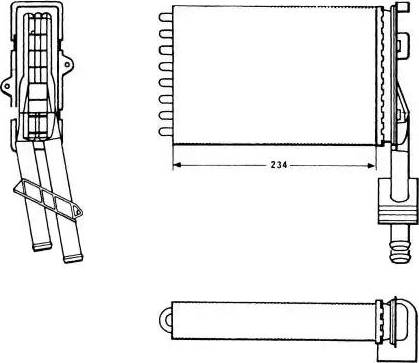 NRF 58621 - Теплообмінник, опалення салону autocars.com.ua