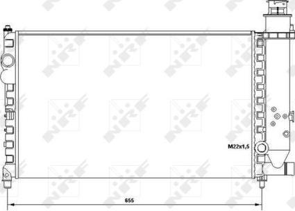 NRF 58683 - Радіатор, охолодження двигуна autocars.com.ua