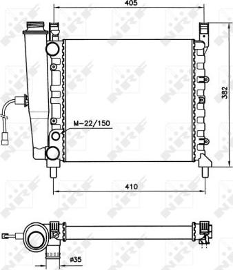 NRF 58731 - Радиатор, охлаждение двигателя avtokuzovplus.com.ua