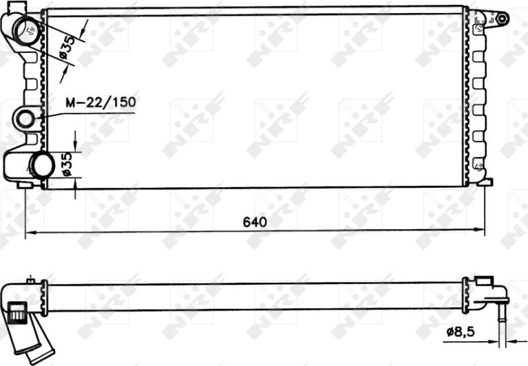 NRF 58742 - Радіатор, охолодження двигуна autocars.com.ua