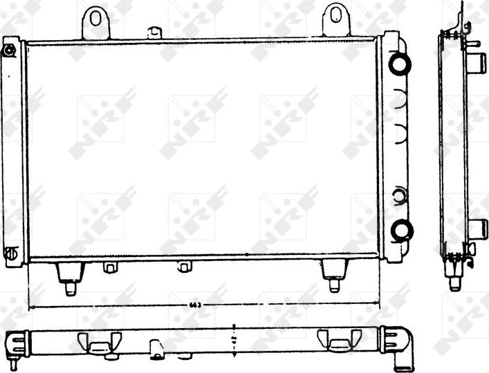NRF 58749 - Радіатор, охолодження двигуна autocars.com.ua