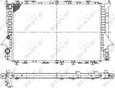 NRF 58868 - Радиатор, охлаждение двигателя avtokuzovplus.com.ua