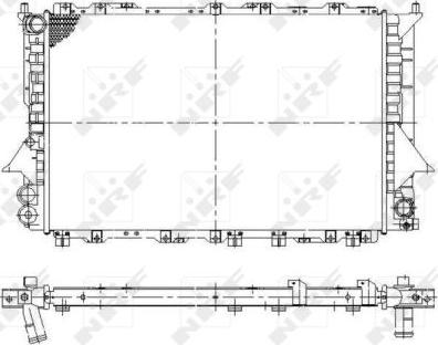 NRF 58870 - Радіатор, охолодження двигуна autocars.com.ua