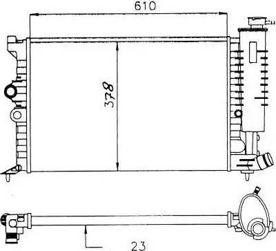 NRF 58913 - Радіатор, охолодження двигуна autocars.com.ua