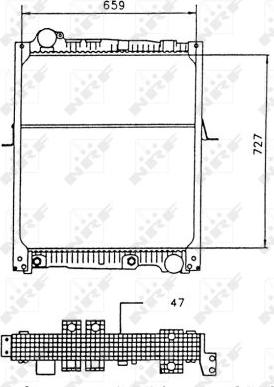 NRF 58926 - Радіатор, охолодження двигуна autocars.com.ua