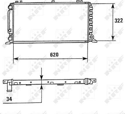 NRF 58928 - Радіатор, охолодження двигуна autocars.com.ua