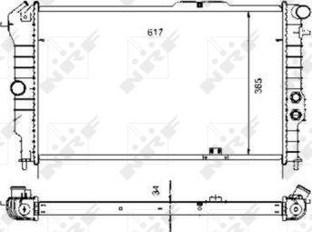 NRF 58972 - Радіатор, охолодження двигуна autocars.com.ua