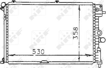 NRF 58974 - Радіатор, охолодження двигуна autocars.com.ua