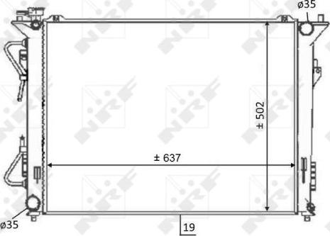 NRF 59064 - Радіатор, охолодження двигуна autocars.com.ua