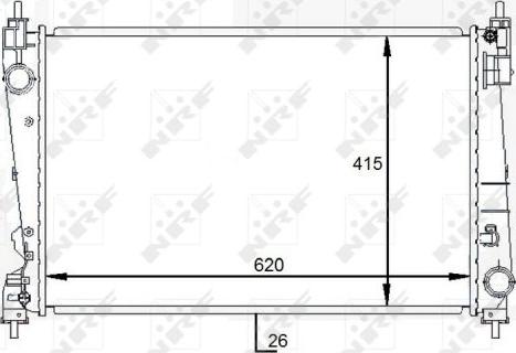 NRF 59084 - Радиатор, охлаждение двигателя avtokuzovplus.com.ua