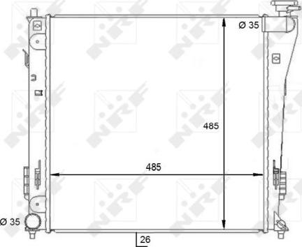 NRF 59086 - Радиатор, охлаждение двигателя avtokuzovplus.com.ua