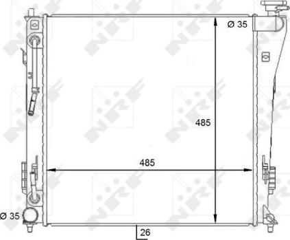 NRF 59087 - Радиатор, охлаждение двигателя avtokuzovplus.com.ua