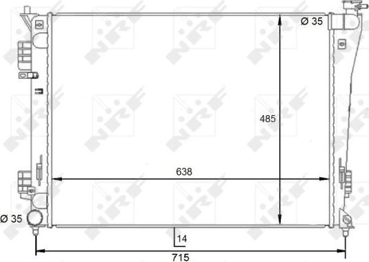 NRF 59092 - Радиатор, охлаждение двигателя avtokuzovplus.com.ua