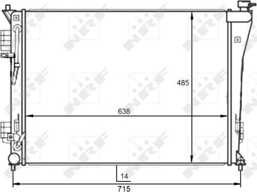 NRF 59097 - Радиатор, охлаждение двигателя avtokuzovplus.com.ua