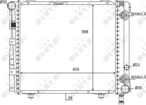 NRF 59103 - Радиатор, охлаждение двигателя autodnr.net