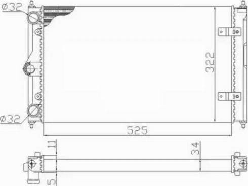 NRF 59128 - Радіатор, охолодження двигуна autocars.com.ua