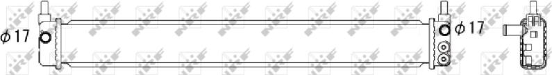 NRF 59175 - Радіатор, тяговий акумулятор autocars.com.ua