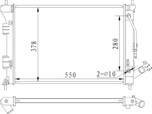 NRF 59292 - Радіатор, охолодження двигуна autocars.com.ua