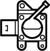 NRF 708104 - Датчик, тиск вихлопних газів autocars.com.ua