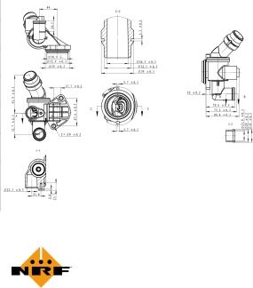 NRF 725003 - Термостат, охолоджуюча рідина autocars.com.ua