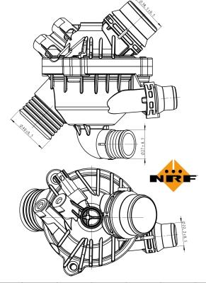 NRF 725004 - Термостат, охолоджуюча рідина autocars.com.ua