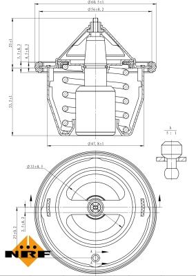 NRF 725012 - Термостат autocars.com.ua