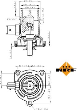 NRF 725024 - Термостат autocars.com.ua