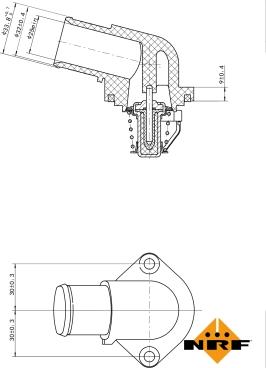 NRF 725037 - Термостат, охолоджуюча рідина autocars.com.ua