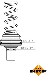 NRF 725085 - Термостат, охлаждающая жидкость avtokuzovplus.com.ua