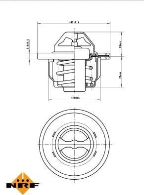 NRF 725089 - Термостат, охолоджуюча рідина autocars.com.ua