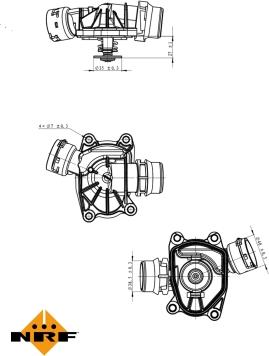 NRF 725091 - Термостат, охолоджуюча рідина autocars.com.ua