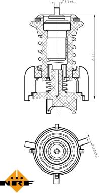 NRF 725095 - Термостат autocars.com.ua