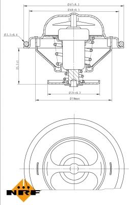 NRF 725096 - Термостат autocars.com.ua