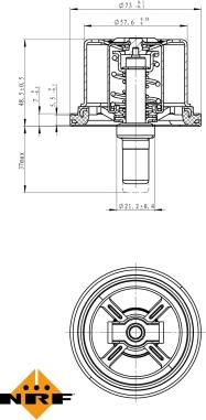 NRF 725099 - Термостат, охолоджуюча рідина autocars.com.ua