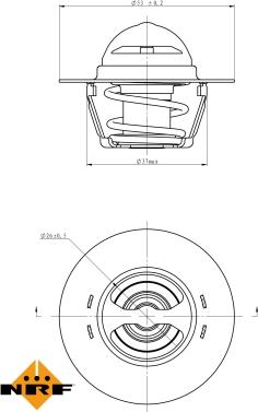 NRF 725128 - Термостат, охлаждающая жидкость autodnr.net