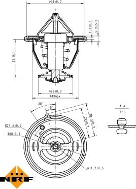 NRF 725132 - Термостат autocars.com.ua