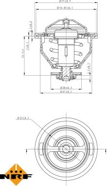 NRF 725140 - Термостат CITROEN Xsara 99- autodnr.net