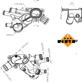 NRF 725145 - Термостат, охлаждающая жидкость autodnr.net