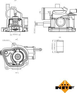 NRF 725153 - Термостат, охолоджуюча рідина autocars.com.ua