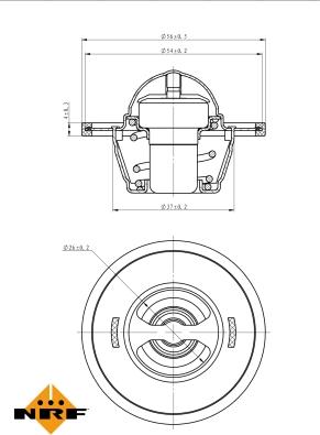 NRF 725155 - Термостат, охлаждающая жидкость avtokuzovplus.com.ua