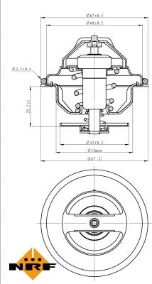 NRF 725184 - Термостат autocars.com.ua