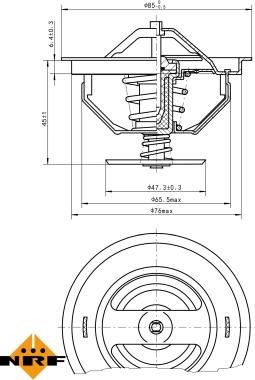 NRF 725198 - Термостат, охлаждающая жидкость autodnr.net