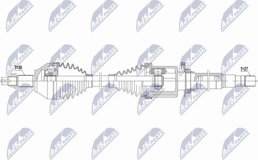 NTY NPW-AR-010 - Приводний вал autocars.com.ua