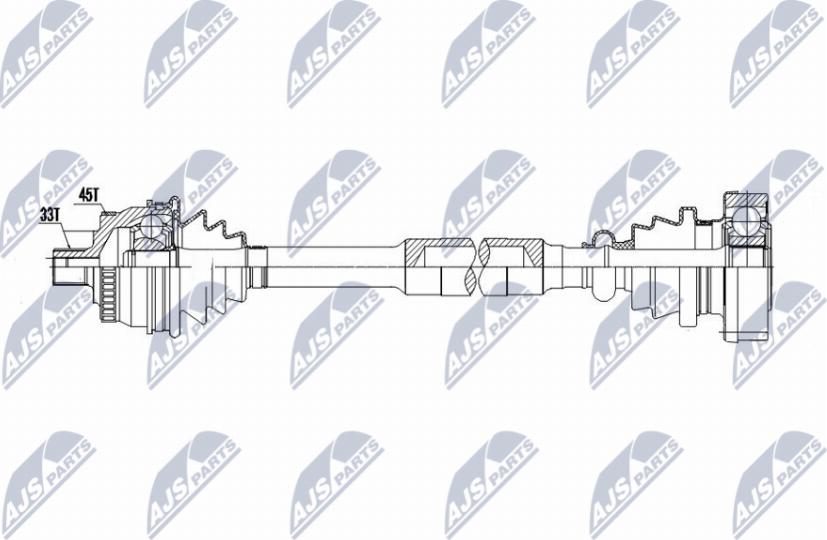 NTY NPW-AU-042 - Приводной вал avtokuzovplus.com.ua