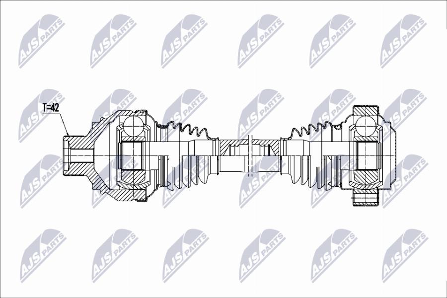 NTY NPW-AU-080 - Приводний вал autocars.com.ua