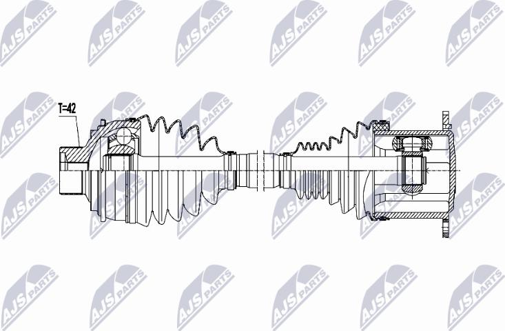 NTY NPW-AU-115 - Приводний вал autocars.com.ua