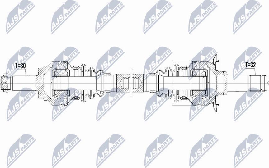 NTY NPW-BM-042 - Приводной вал avtokuzovplus.com.ua