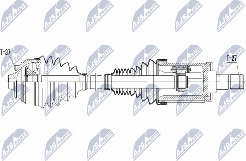 NTY NPW-BM-045 - Приводной вал avtokuzovplus.com.ua